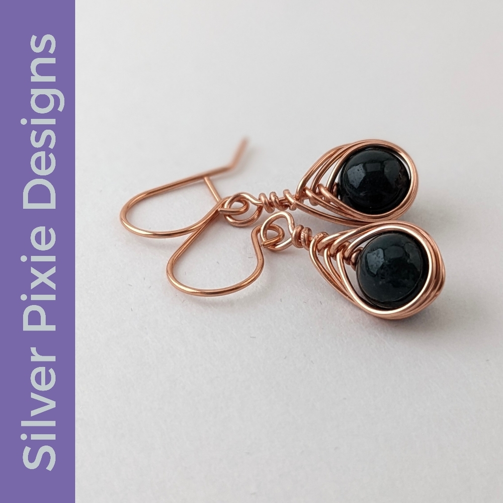 Handmade Bloodstone Drop Earrings